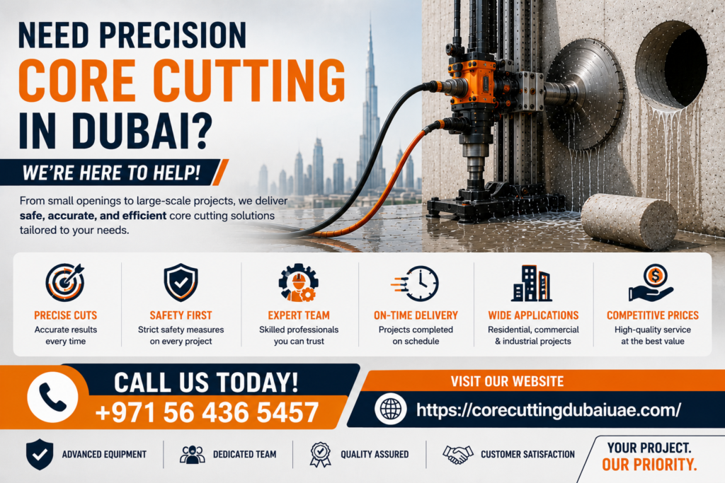 Contact for Concrete Wall Cutting Dubai