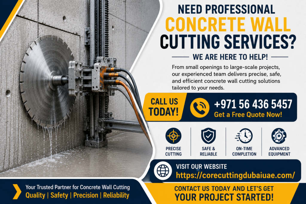 Contact for Concrete Wall Cutting Contrctor