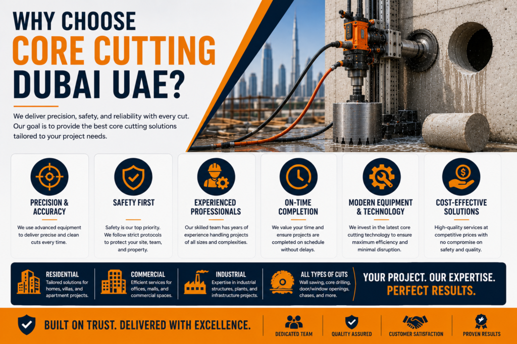 Best Concrete Wall Cutting Dubai