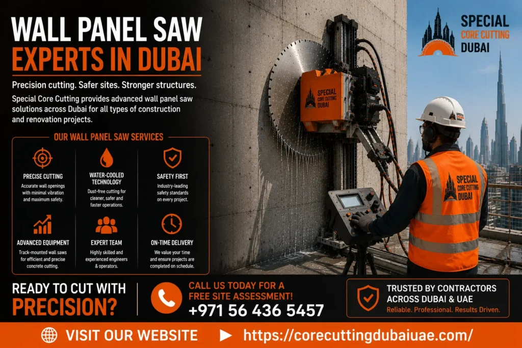 Contact for Best Wall Panel Saw Services in Dubai
