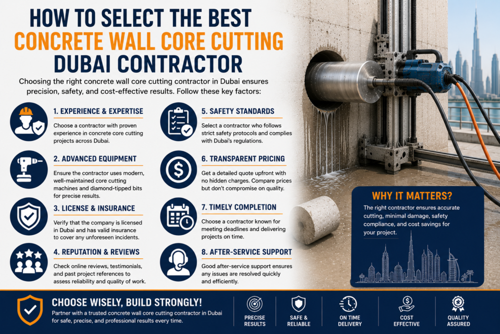 Best Concrete Wall Cutting Servies Dubai