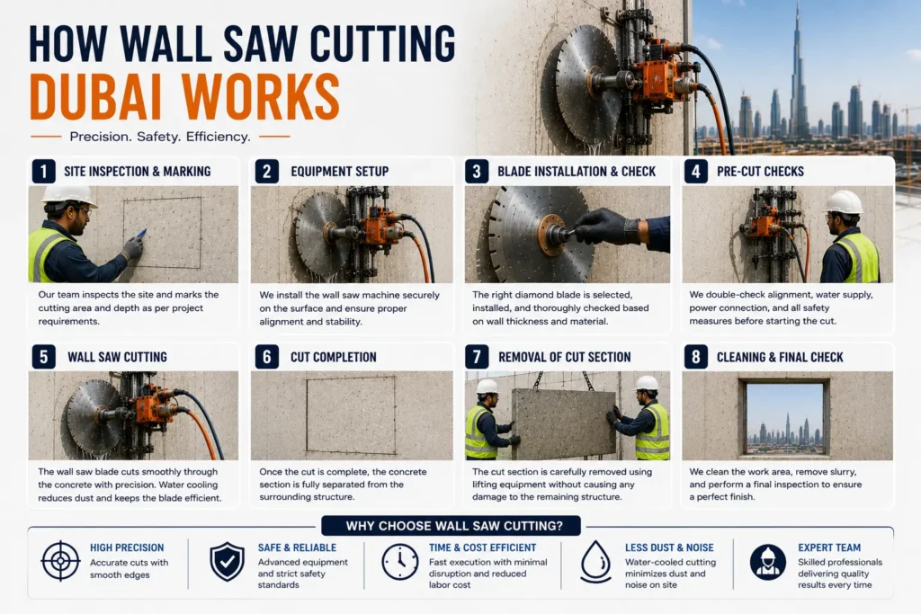 Wall Saw Cutting Works in Dubai