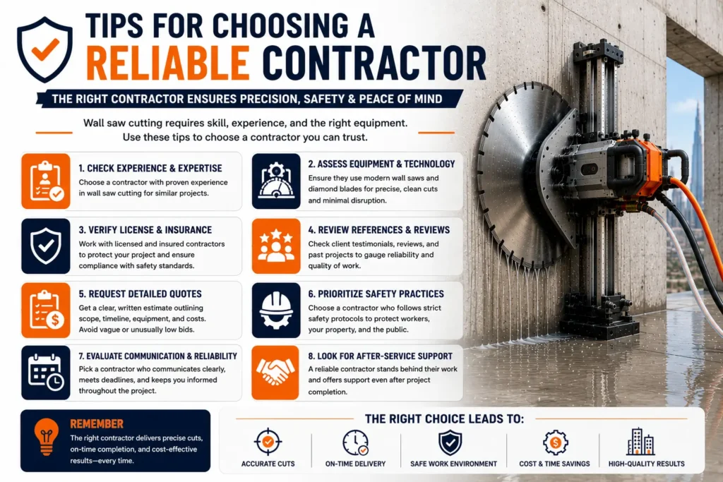 Best Wall Saw Cutting Services in Dubai