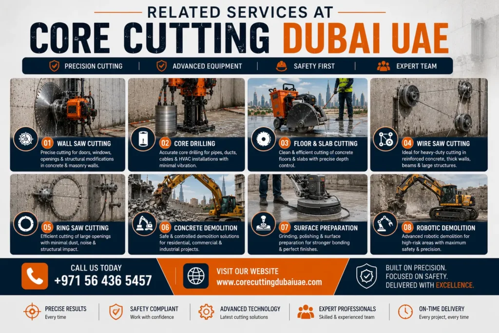Masonry Wall Saw Services in Dubai