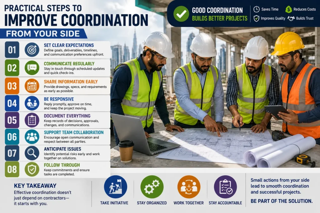 Practical Steps to Improve Coordination From Your Side