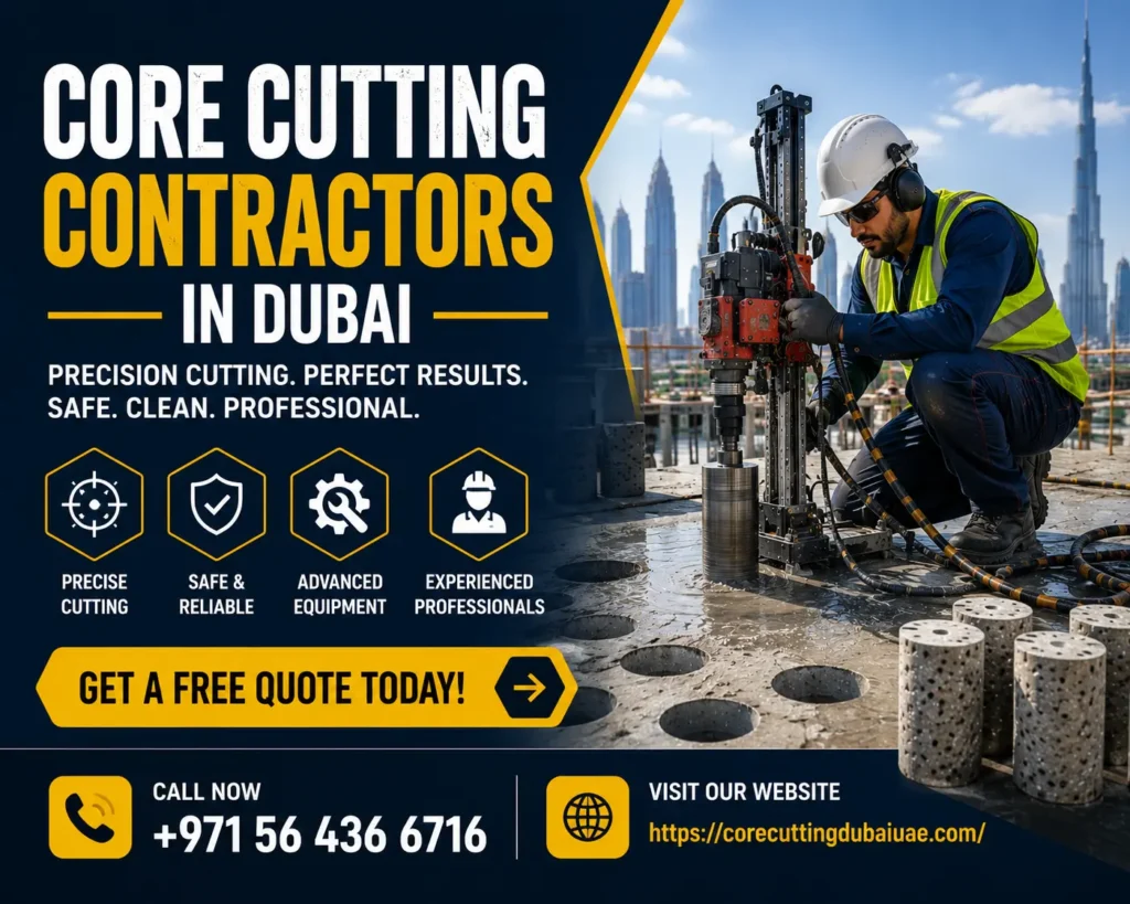 Contact for Professional Core Cutting Contractor in Dubai
