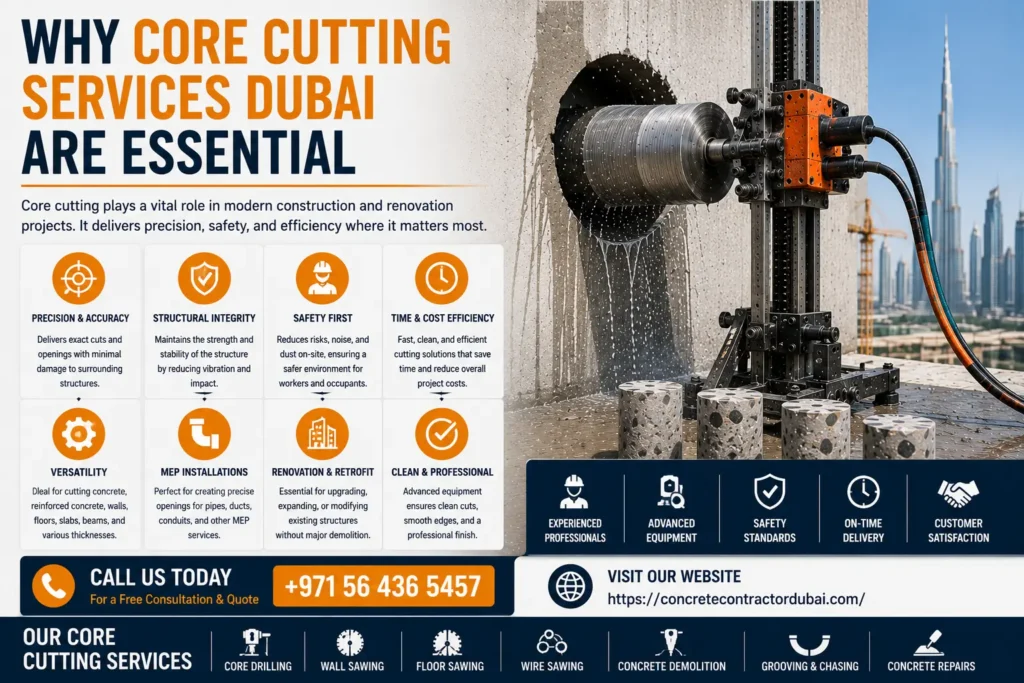 Best Core Cutting Services Dubai