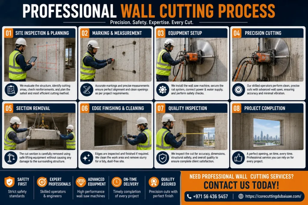Professional Wall Cutting Saw Dubai Service