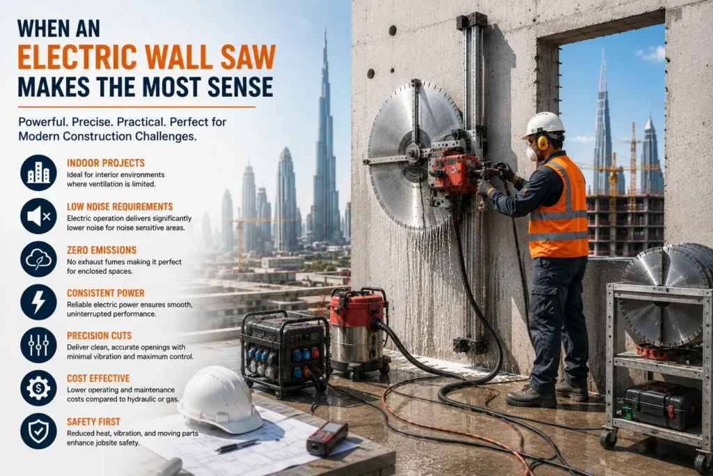 When an Electric Wall Saw Makes the Most Sense