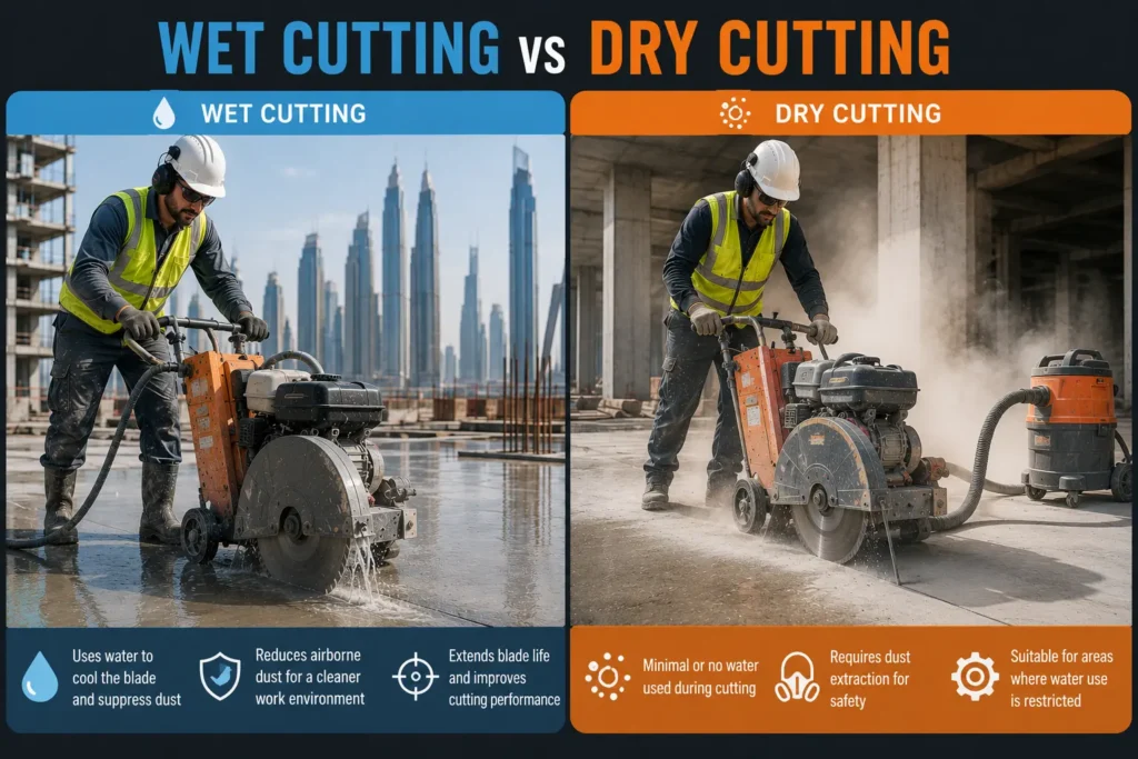 Wet Cutting and Dry Cutting