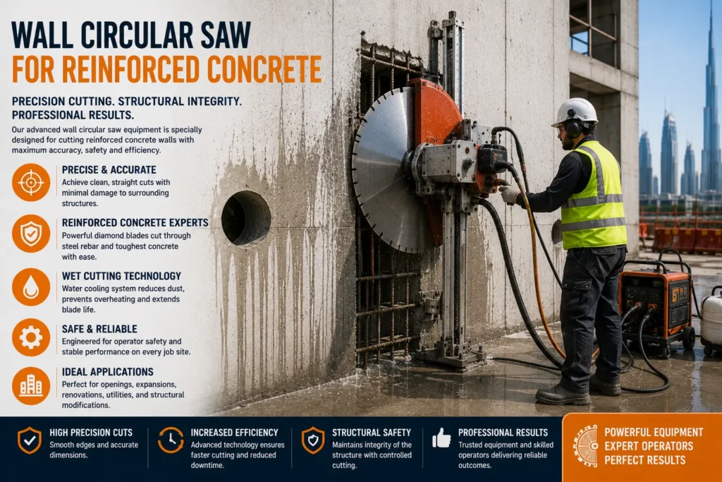 Wall Circular Saw for Reinforced Concrete