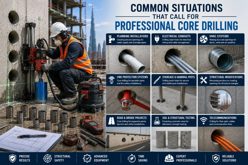 Common Situations That Call for Professional Core Drilling