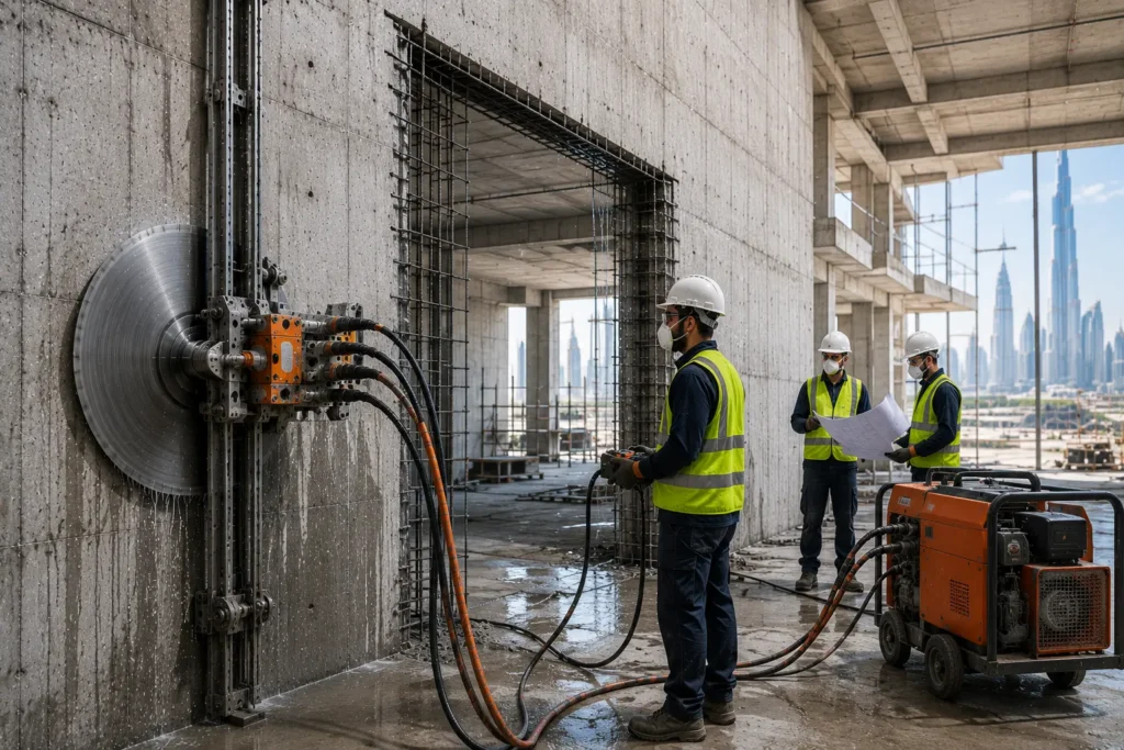 Hydraulic Wall Saw in Dubai