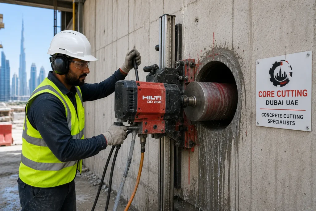 Concrete Wall Core Cutting Services