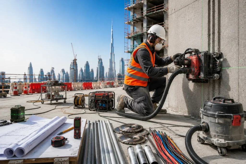 Concrete Chasing Saw in Dubai