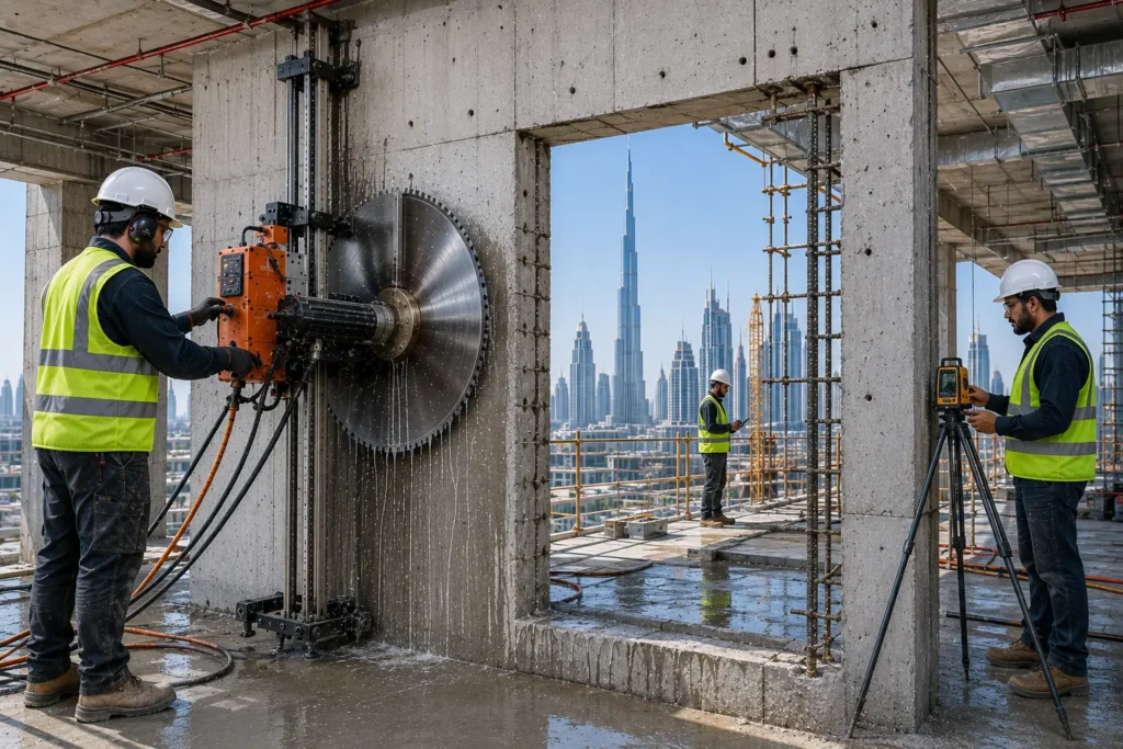 Concrete Wall Cutting Services in Dubai